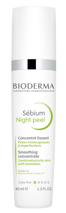 Bioderma Sebium Night Peel Ήπια Απολέπιση Προσώπου / Μείωση Γυαλάδας 40ml