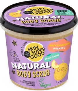 Natura Siberica Organic Shop Skin Super Good Natural Body Scrub Juicy Cantalupe Vitamin C Απολεπιστικό Σώματος Κατά της Ξηρότητας 360ml