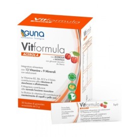 Guna Vit Formula Acerola Πολυβιταμίνη για Ενέργεια, Ενίσχυση του Ανοσοποιητικού & τα Μαλλιά 30 Φακελίσκοι