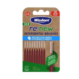 Wisdom Re:new Interdental Μεσοδόντια Βουρτσάκια 0.5mm 30 Τεμάχια