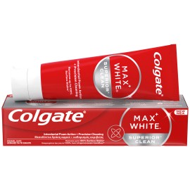Colgate Max White Superior Clean Οδοντόκρεμα Κατά των Χρωματικών Λεκέδων 75ml