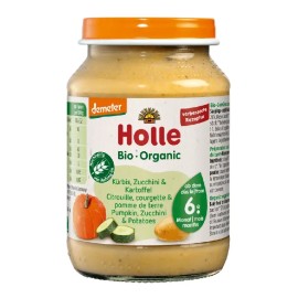 Holle Βαζάκι Κολοκύθα, Κολοκυθάκι & Πατάτα από τον 6ο Μήνα 190gr