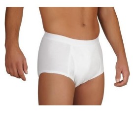 Caretex Brief Ανδρικό Εσώρουχο Ακράτειας Πλενόμενο Λευκό Μέγεθος:2XL