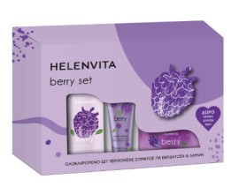 Helenvita PROMO Berry Body Milk Γαλάκτωμα Σώματος 300ml & Scrub Σώματος 250ml & ΔΩΡΟ Hand Cream Ενυδατική Κρέμα Χεριών 30ml