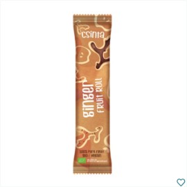 Csinta 100% Organic Fruit Roll Ginger Βιολογικό Σνακ Αποξηραμένων Φρούτων με Τζίντζερ, 12gr