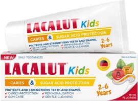 Lacalut Kids Caries & Sugar Acid Protection Παιδική Οδοντόκρεμα για 2-6 Ετών με Φθόριο 55ml