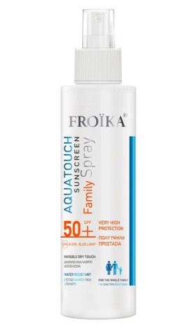 Froika Aquatouch Sunscreen Family SPF50+ Αντηλιακό Spray Προσώπου & Σώματος για Όλη την Οικογένεια 250ml