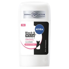 Nivea Deo Black & White Invisible Stick Γυναικείο Αποσμητικό με 72h Προστασίας 50ml