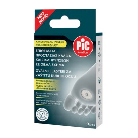 PiC Επιθέματα Προστασίας για Κάλους & Σκληρύνσεις Οβάλ [2,8x1,8cm] 9 Τεμάχια
