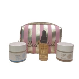 CollaZen PROMO Collagen Cream Ενυδατική Κρέμα 50ml & Hyalouronic Cream Ενυδατική Κρέμα με Υαλουρονικό 50ml & Serum Αντιγηραντικός Ορός Προσώπου 30ml & Δώρο Νεσεσέρ