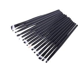 OEM Σετ Πινέλα Μακιγιάζ Black 15 Τεμαχίων