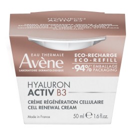 Avène Hyaluron Activ B3 Refill Αντιγηραντική Κρέμα Προσώπου Κυτταρικής Ανανέωσης & Σύσφιγξης με Υαλουρονικό Οξύ 50ml