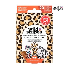 Wild Stripes Classic Sensitive Animal Αυτοκόλλητα Επιθέματα Πολύχρωμα σε 4 Μεγέθη 20 Τεμάχια