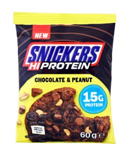 Snickers High Protein Μπισκότο Πρωτεΐνης Chocolate & Peanut με 15gr Protein 60gr