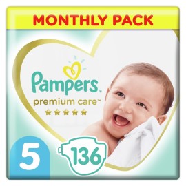 Pampers Premium Care Μέγεθος 5 [11-16kg] 136 Πάνες