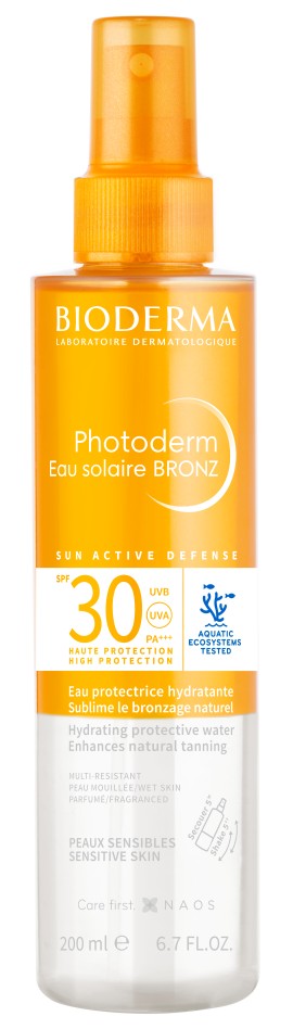 Bioderma Photoderm Eau Solaire BRONZ SPF30 Αντηλιακό Ενυδατικό Νερό 200ml