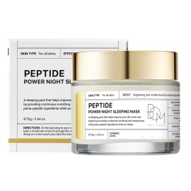 BOM Peptide Power Night Sleeping Mask Μάσκα Νυκτός για Σύσφιξη & Αναδόμηση της Επιδερμίδας 75gr