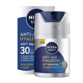 Nivea Men Hyaluron + Q10 SPF30 Anti Age Κρέμα Προσώπου 48ωρης Ενυδάτωσης & Κατά των Ρυτίδων 50ml