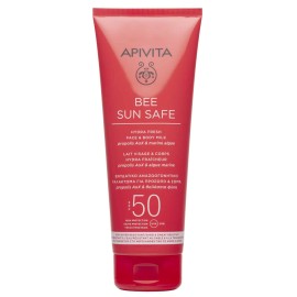 Apivita Bee Sun Safe Hydra Fresh Face Body Milk SPF50 Ενυδατικό Αναζωογονητικό Γαλάκτωμα για Πρόσωπο - Σώμα Ελαφριάς Υφής 200ml
