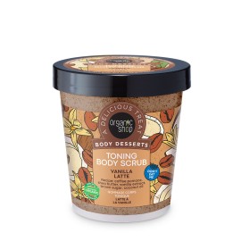 Organic Shop Body Desserts Scrub Vanilla Latte, Τονωτικό Απολεπιστικό Σώματος 450ml