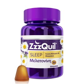 ZzzQuil Sleep Συμπλήρωμα Διατροφής με Μελατονίνη & Γεύση Μάνγκο - Μπανάνα 30 Ζελεδάκια