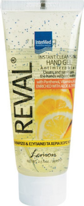 Intermed Reval Plus Lemon Professional Αντισηπτικό Gel Χεριών με Άρωμα Λεμόνι 75ml