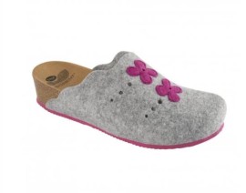 Scholl Beille Γκρί/Φούξια Γυναικείες Χειμερινές Παντόφλες [F262951591]