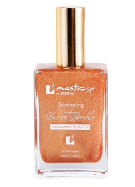 Mastic Spa Sunset Sparkle Shimmering Dry Oil Ιριδίζον Ξηρό Λάδι Σώματος 100ml