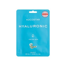 Kocostar Hyaluronic Face Mask Εμποτισμένη Μάσκα Θρέψης & Ενυδάτωσης Προσώπου για Ξηρές Επιδερμίδες 25ml