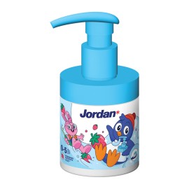 Jordan Παιδική Οδοντόκρεμα με 500ppm Φθόριο για 0-5 Χρονών&nbsp;με Γεύση Φρούτων& 150ml με Αντλία