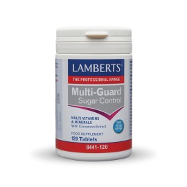 Lamberts Multi-Guard Sugar Control Συμπλήρωμα Διατροφής Πολυβιταμινών & Μετάλλων με Εκχύλισμα Κανέλας 120 Ταμπλέτες