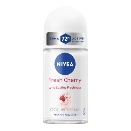 Nivea Deo Fresh Cherry Γυναικείο Αποσμητικό Roll on 72 ώρες Προστασία 50ml