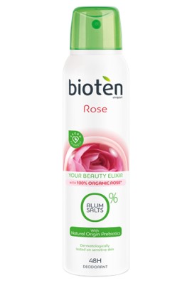 Bioten Rose Αποσμητικό Spray με Εκχύλισμα από Βιολογικό Τριαντάφυλλο 48ωρης Προστασίας 150ml