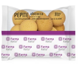 Farmaketo+ Pepite Albiccoca KETO Μπισκοτάκια Πρωτεΐνης με Γεύση Βερίκοκο 50gr