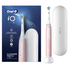 Oral B iO 3 Ροζ Ηλεκτρική Οδοντόβουρτσα Ενηλίκων 1 Τεμάχιο