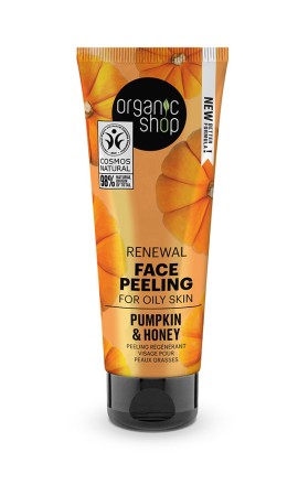 Natura Siberica Organic Shop Renewal  For Oily Skin Pumpkin And Honey Face Peeling για Λιπαρές Επιδερμίδες 75ml
