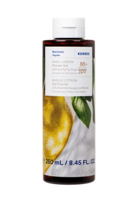 Korres Shower Gel Βασιλικός Λεμόνι Αφρόλουτρο 250ml