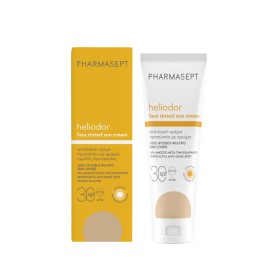 Pharmasept Heliodor Face Tinted Sun Cream SPF30 με Φυσικό Αντηλιακό Φίλτρο Αντηλιακή Κρέμα με Χρώμα για Πρόσωπο & Ντεκολτέ 50ml