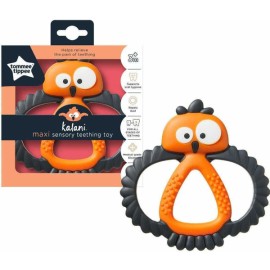 Tommee - Tippee TT Kalani Sensory Teether Maxi Uk Μασητικό Μεγάλο Πορτοκαλί Κουκουβάγια για 3m+ 1 Τεμάχιο
