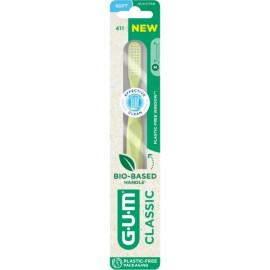 Gum 411 Bio Effective Clean Soft Οδοντόβουρτσα Μαλακή 1 Τεμάχιο