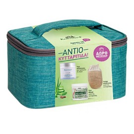 Krauterhof PROMO Hyaluron Peeling Gel Απολέπιση Προσώπου & Σώματος 250gr - Anti Cellulite Body Gel Κατά της Κυτταρίτιδας 250ml - ΔΩΡΟ Λούφα Απολέπισης & Νεσεσέρ