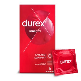 Durex Sensitive Λεπτά Προφυλακτικά 6 Τεμάχια