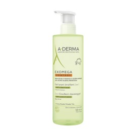 A-Derma Exomega Control Μαλακτικό Gel Καθαρισμού 2 σε 1 Κατά του Αισθήματος Κνησμού με Βρώμη για Ξηρό Δέρμα Πρόσωπο & Σώμα 500ml