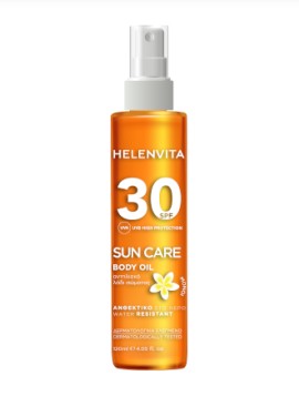 Helenvita Sun Care Body Oil SPF30 Αντηλιακό Λάδι Σώματος 120ml
