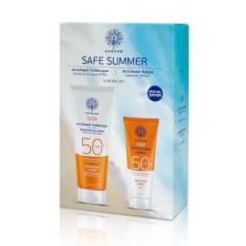 Garden PROMO Sun SPF50 Organic Aloe Vera Αντηλιακό Γαλάκτωμα με Οργανική Αλόη για Πρόσωπο & Σώμα 150ml - Face Cream SPF50 Αντηλιακή Κρέμα Προσώπου με Οργανική Αλόη 50ml [Special Offer]