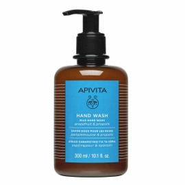 Apivita Hand Wash Απαλό Καθαριστικό για τα Χέρια με Γκρέιπφρουτ & Πρόπολη 300ml