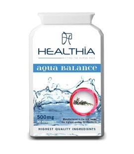 Healthia Aqua Balance 500mg Εξειδικευμένο Συμπλήρωμα Διατροφής για την Κατακράτηση Υγρών 90 Κάψουλες