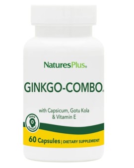 Natures Plus Ginkgo Combo Συμπλήρωμα Διατροφής για την Μνήμη 60 Φυτικές Κάψουλες