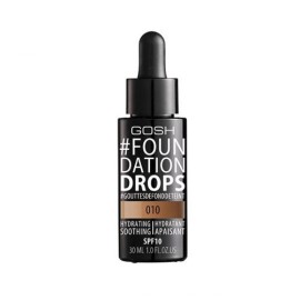 Gosh Foundation Drops Tan Κάλυψη προσώπου με SPF10, 30ml