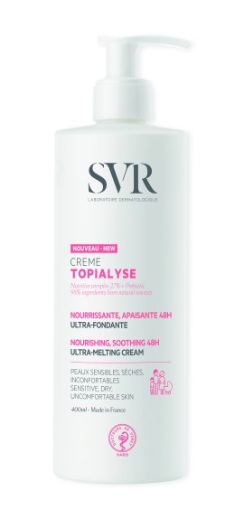SVR Topialyse Κρέμα 48ώρης Θρέψης Προσώπου & Σώματος για Πολύ Ξηρό & Ευαίσθητο Δέρμα 400ml